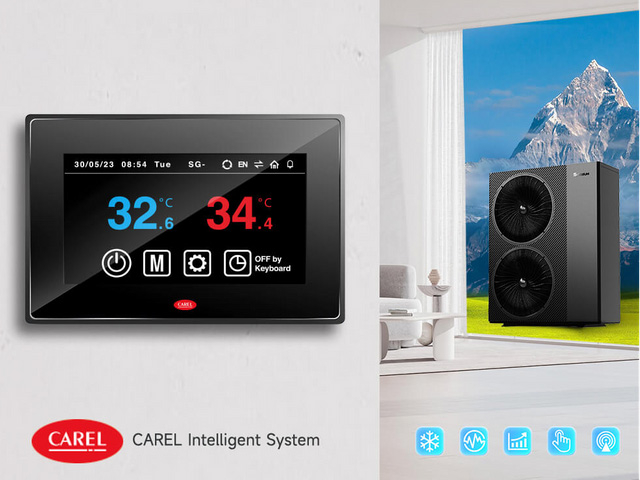 Bomba de calor SPRSUN R290 com controlador CAREL