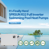 The Newly-Launched SPRSUN R32 Swimming Pool Heat Pump Pushes Energy Saving Limits