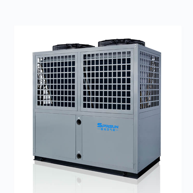 Sistema comercial de aquecimento e resfriamento de espa&ccedil;o com bomba de calor ar-&aacute;gua 42-70KW