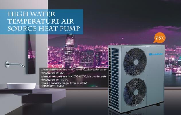 Benef&iacute;cios das bombas de calor com fonte de ar de alta temperatura para empresas